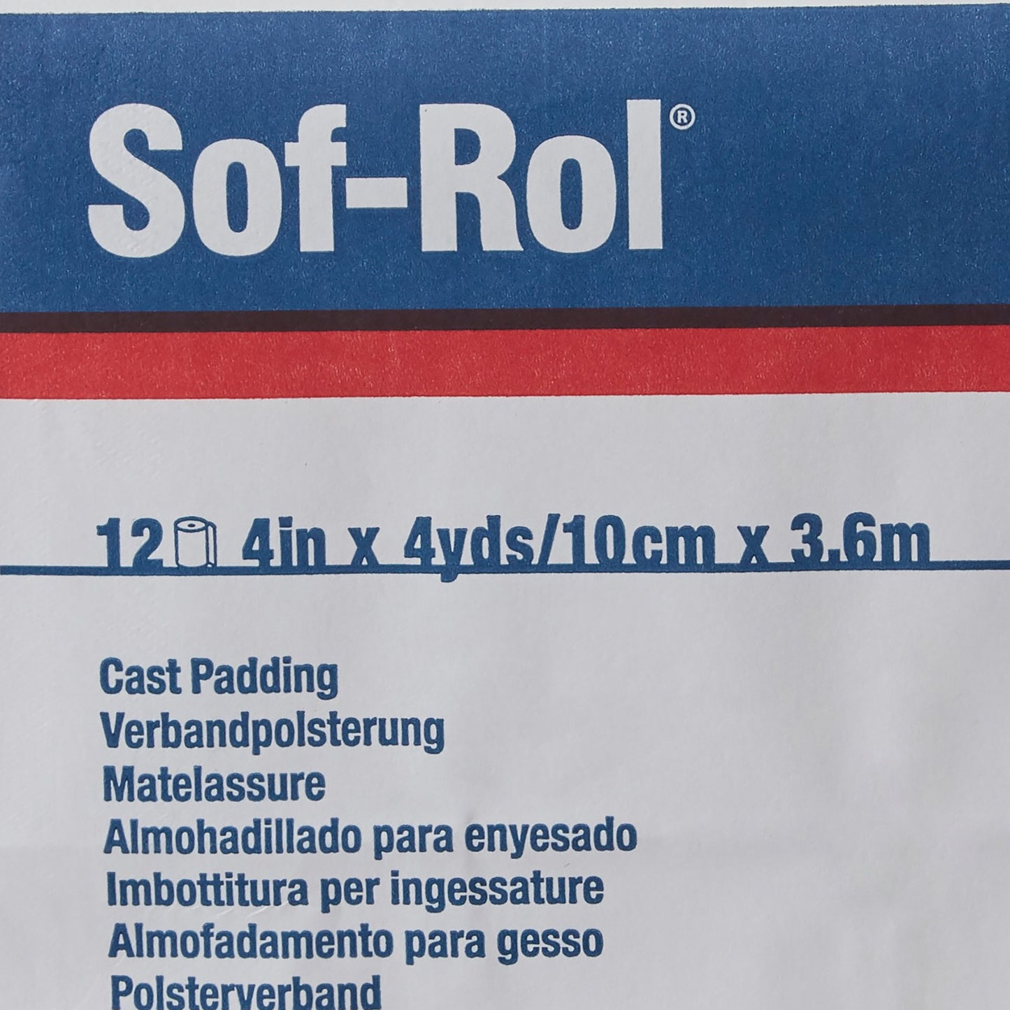 PADDING, CAST SOFROL 4"X4YDS (12/BG)