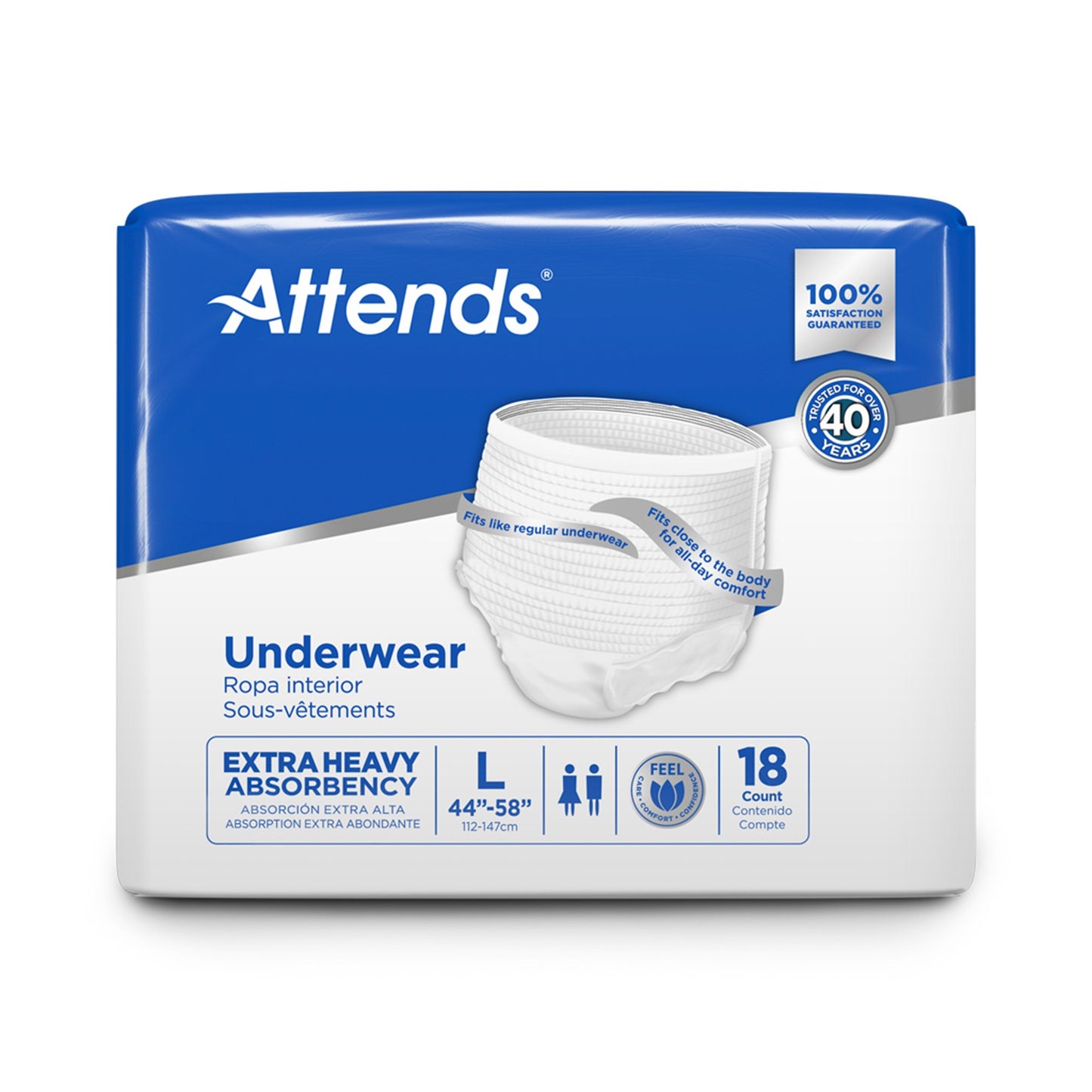 UNDERWEAR, CARE LG (18/BG 4BG/CS)