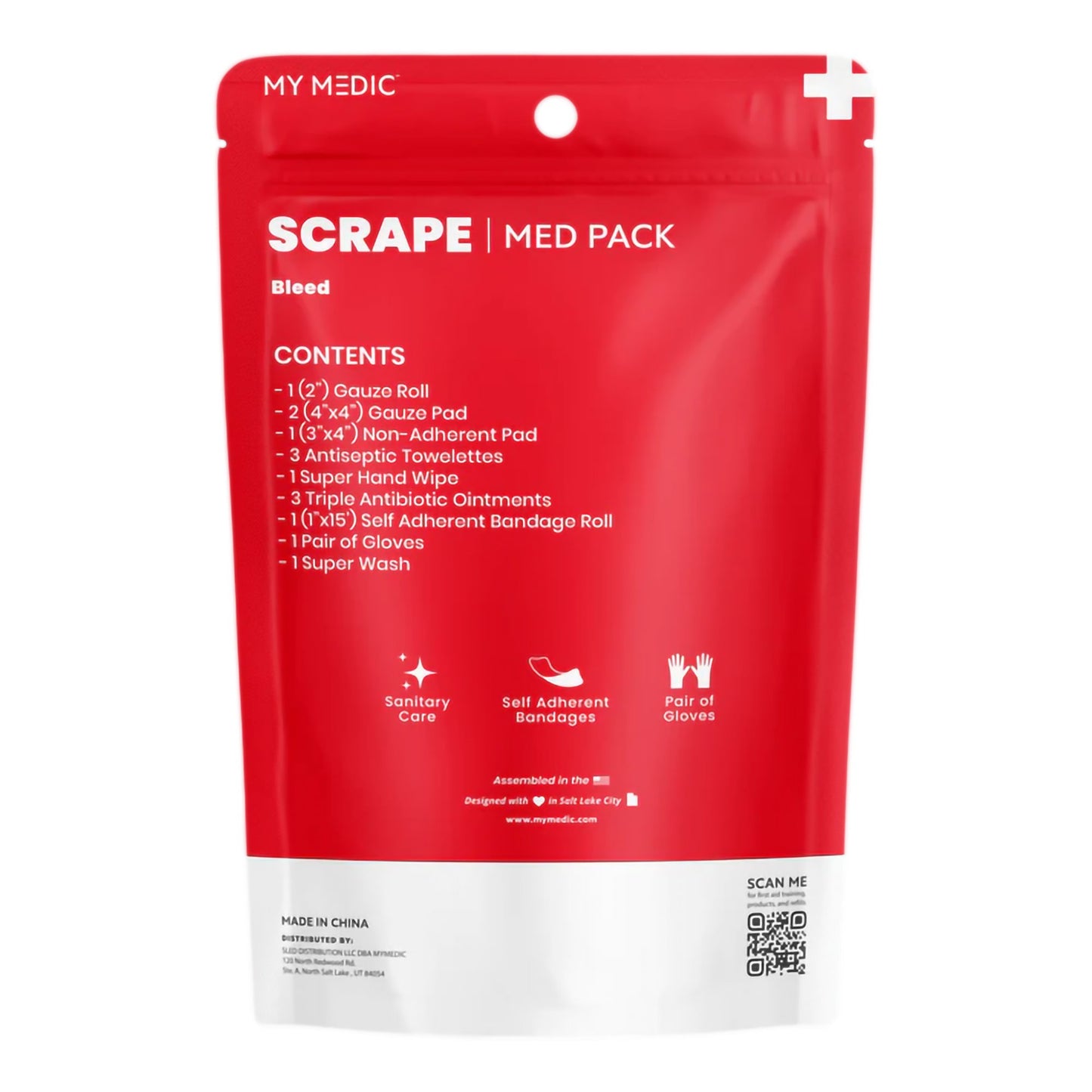 FIRST AID KIT, MEDICAL PACK F/SCRAPES
