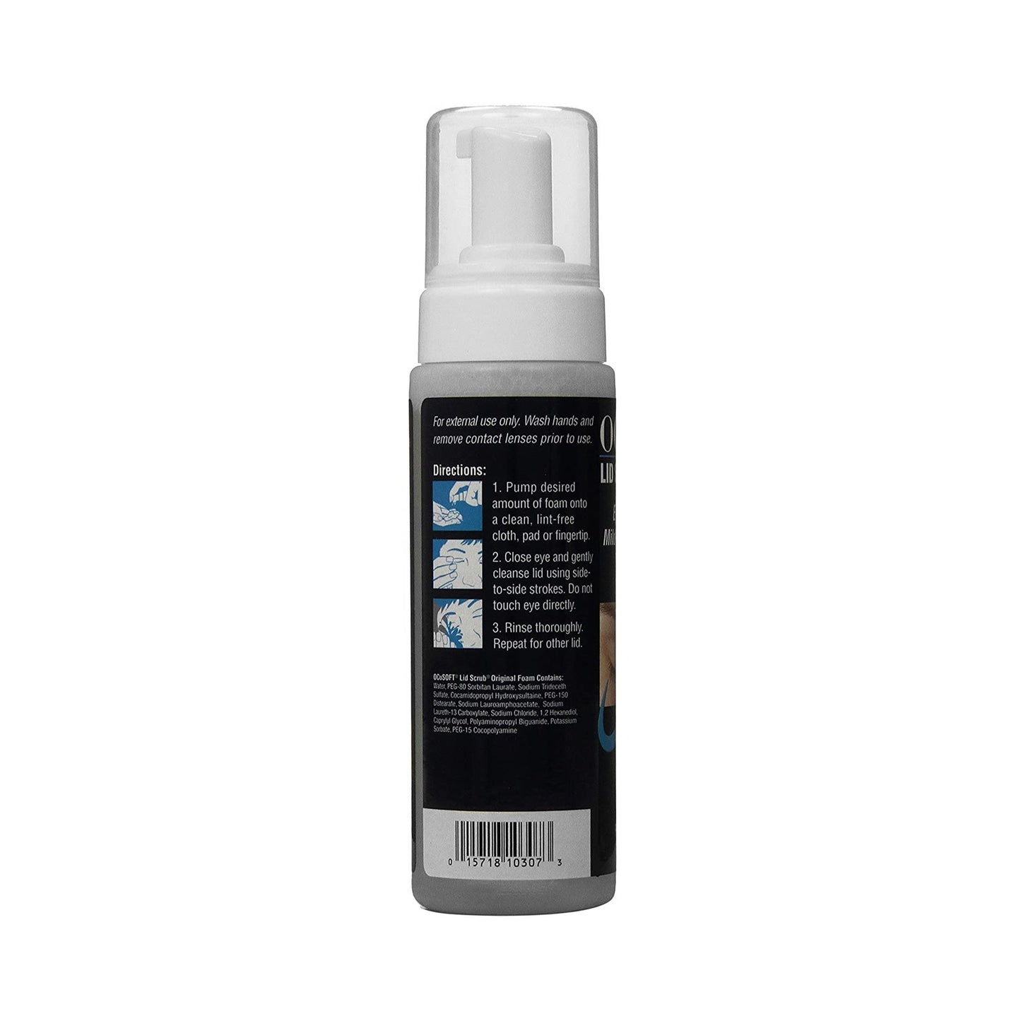 OCUSOFT LID SCRUB, FOAM 7.25OZ