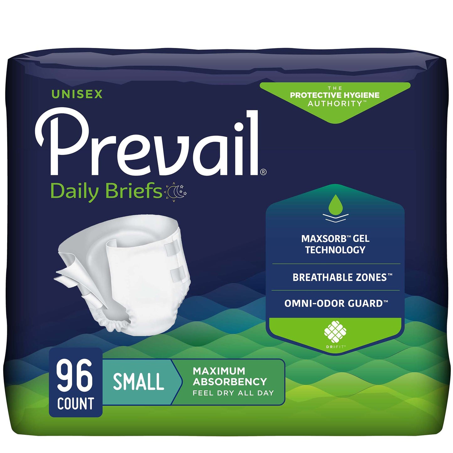 BRIEF, PREVAIL 20"X31" SM (16 /BG 6BG/CS)