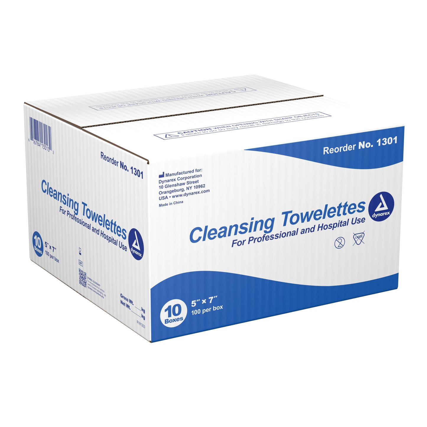 TOWELETTE, WET BODY CLEANSING W/BZK ANTISEP 5"X7" (100/BX)