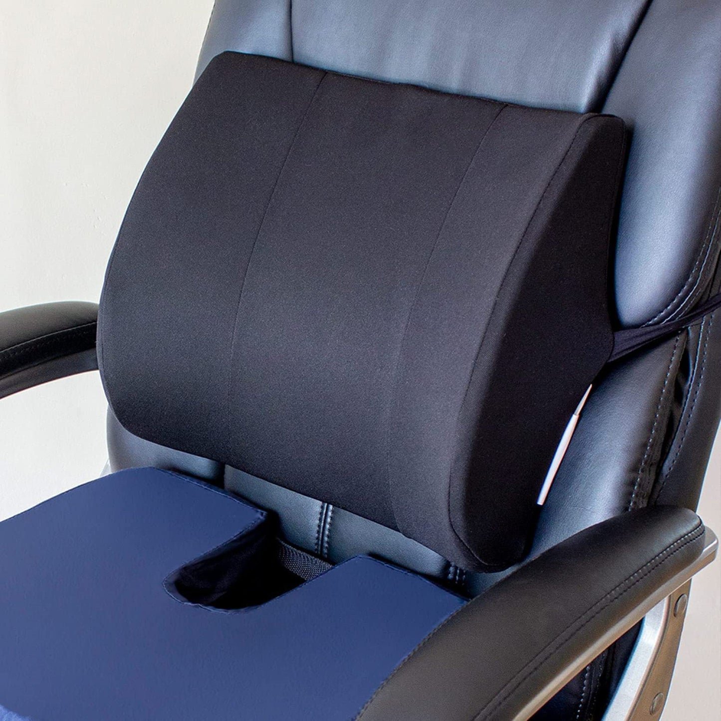 CUSHION, LUMBAR MEMORY W/STRAP