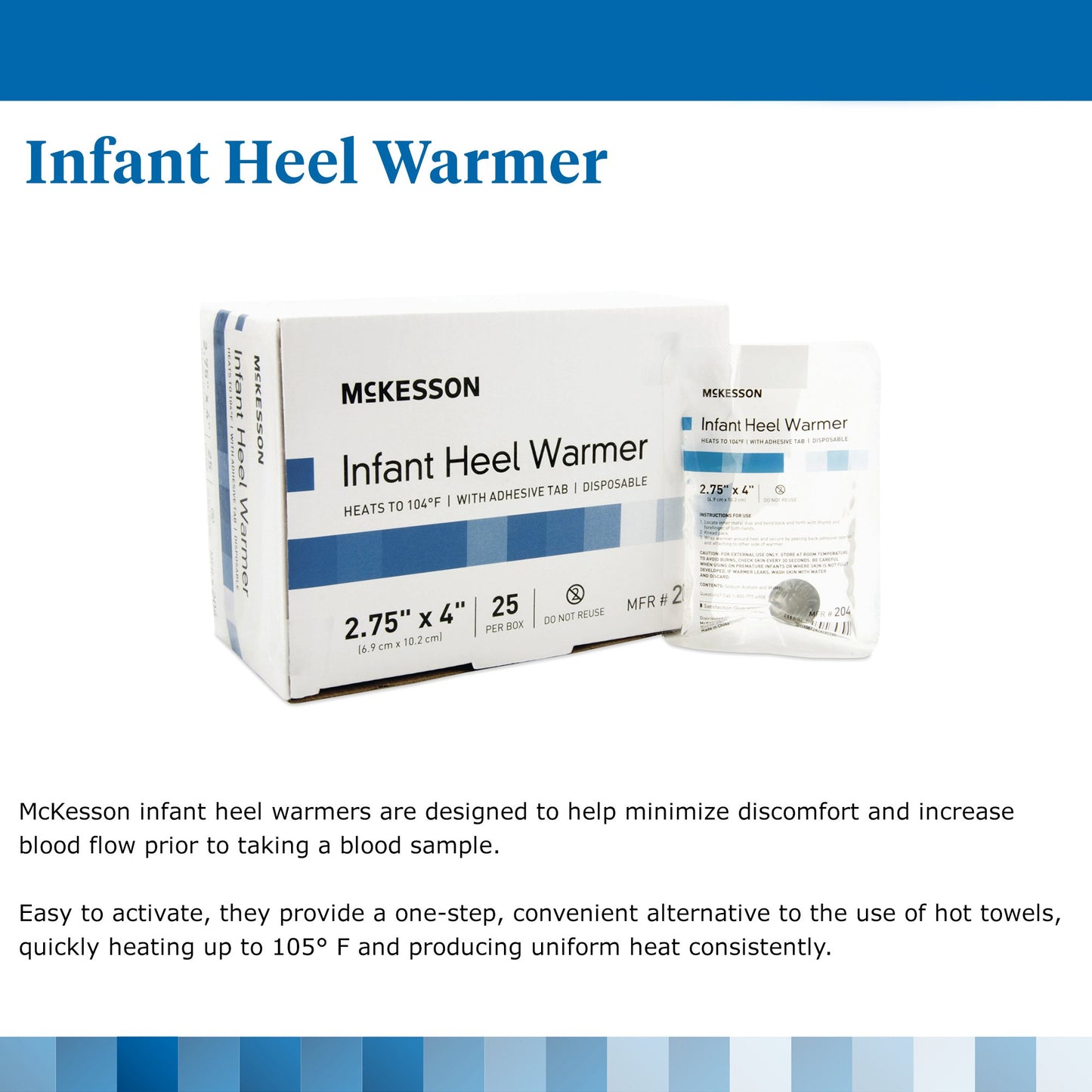 WARMER, HEEL INF LF 2.75"X4" (25/BX 4BX/CS)