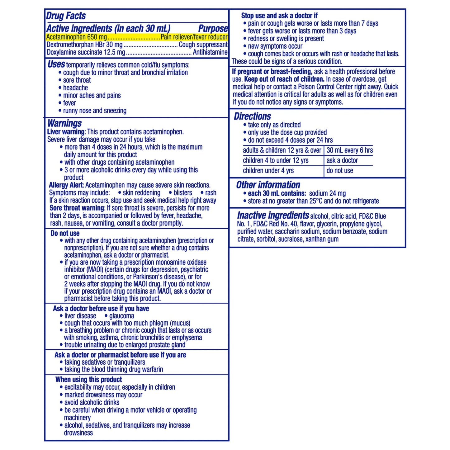 NYQUIL, LIQ VICKS COLD & FLU 12OZ