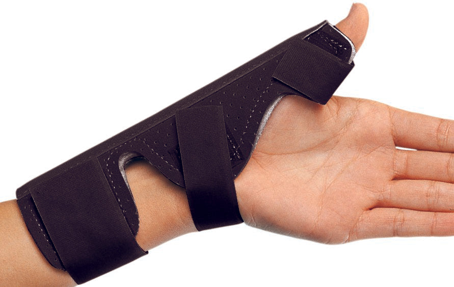 THUMB SPLINT, PERF SUEDE W/FLANNEL LINER UNIV 7"