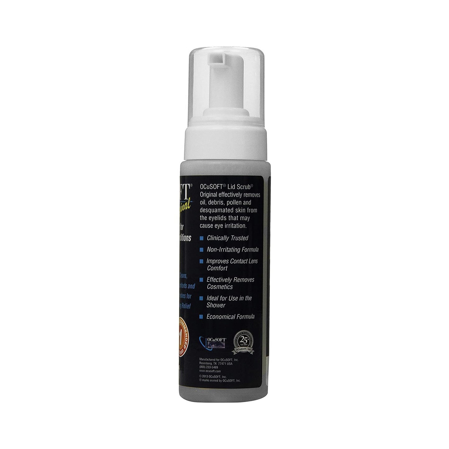 OCUSOFT LID SCRUB, FOAM 7.25OZ