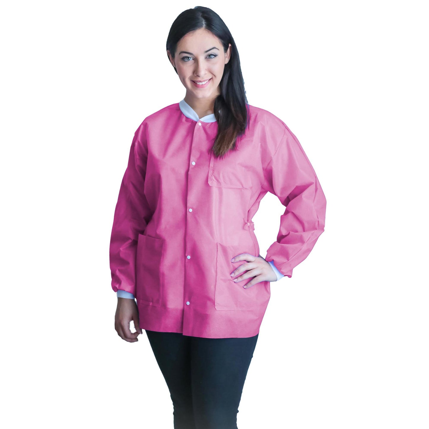 COAT, LAB FITME RASPBERRY PNK MED (10/BG 5BG/CS)