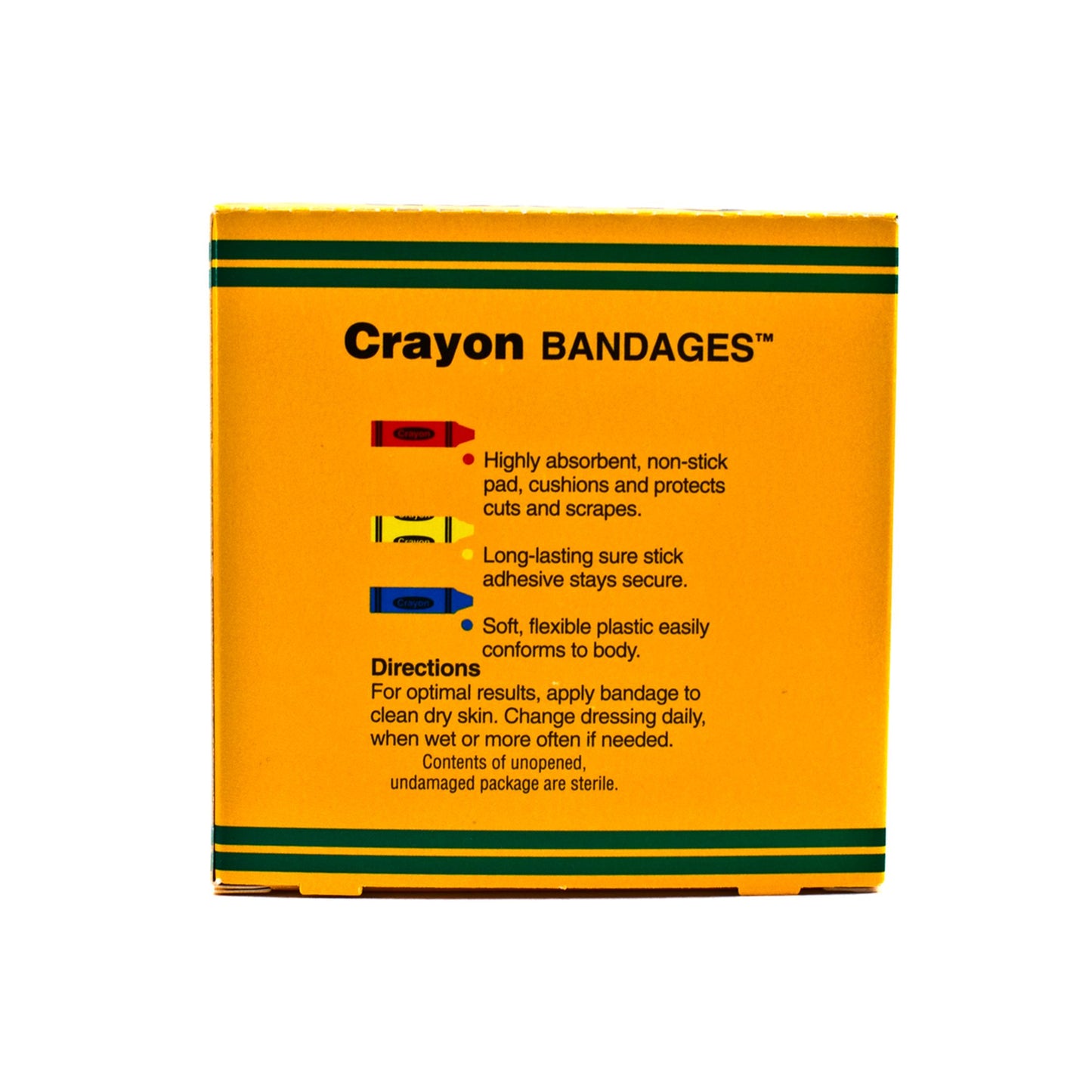 BANDAGE, STRIP CRAYON 3/4"X3" (100/BX)