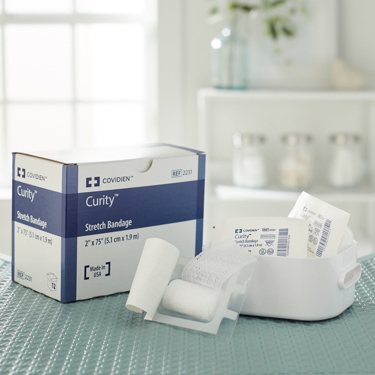 BANDAGE, GAUZE STRETCH STR 2"X75" (12RL/BX)