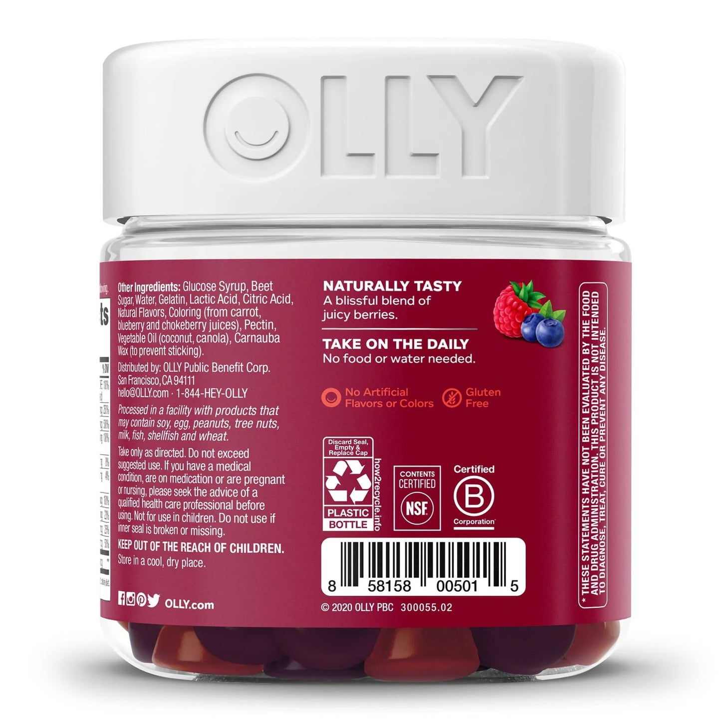 OLLY, GUMMY WMNS MULTI BERRY (90/BT)