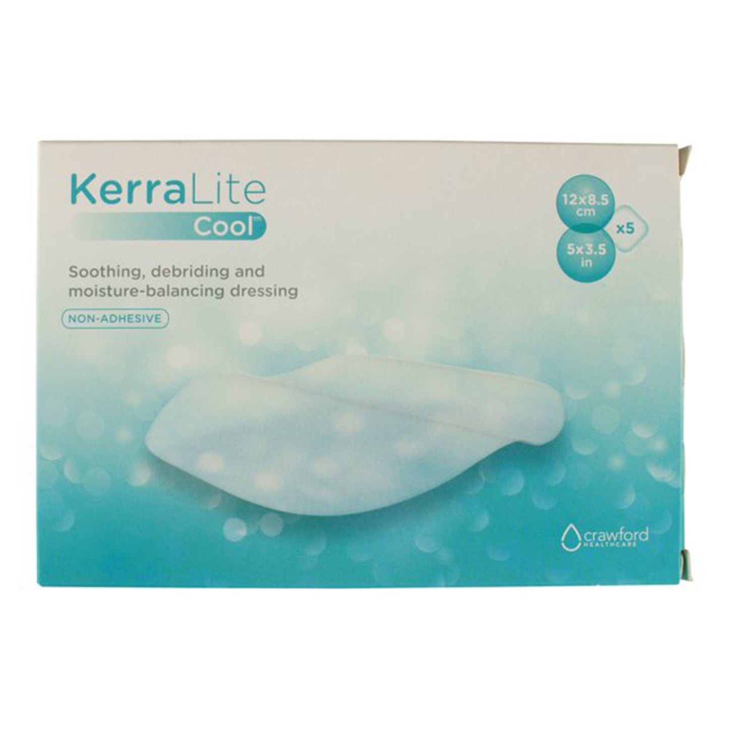 DRESSING, WOUND KERRALITE COOLB 4.7X3.3 (5/CT 62CT/CS