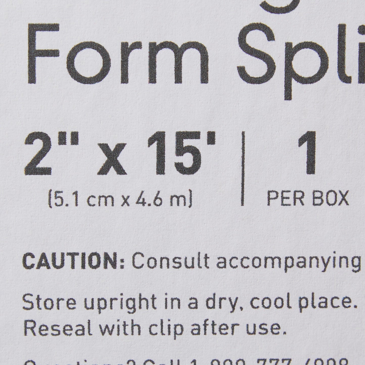 SPLINT, CAST 2"X15' (1RL/BX 2BX/CS)