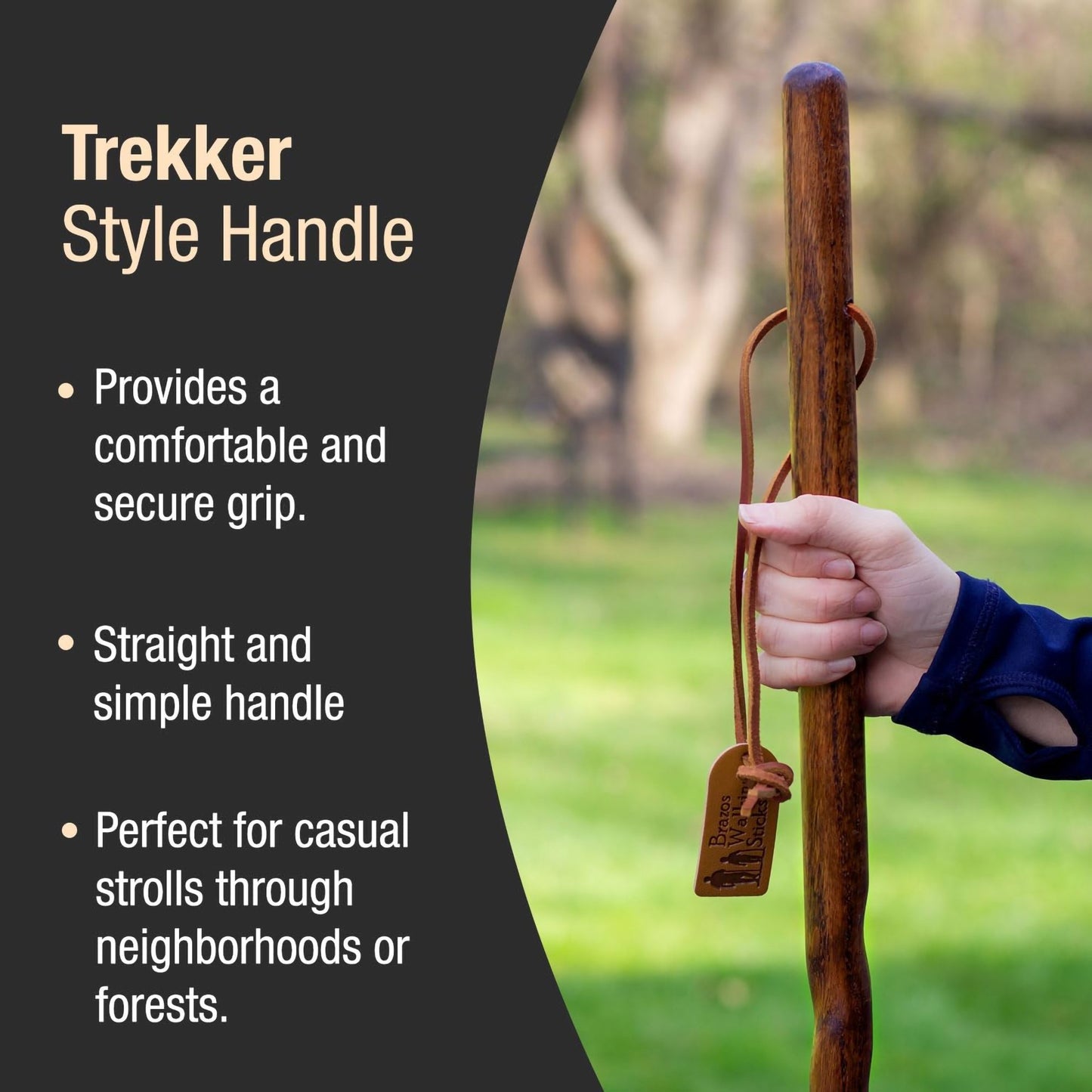 STICK, WALKING BRAZOS TEXAS TRAVELER RED 55"