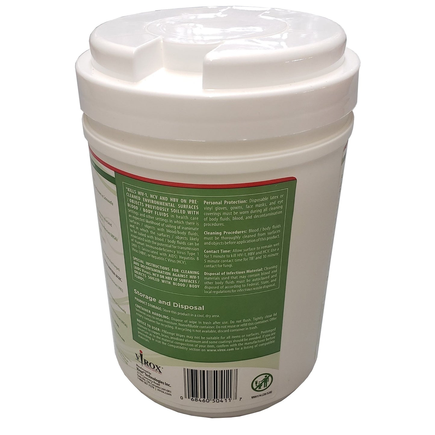 WIPE, SURFACE PREEMPT DISINF 6"X7" (160/BX 12BX/CS)