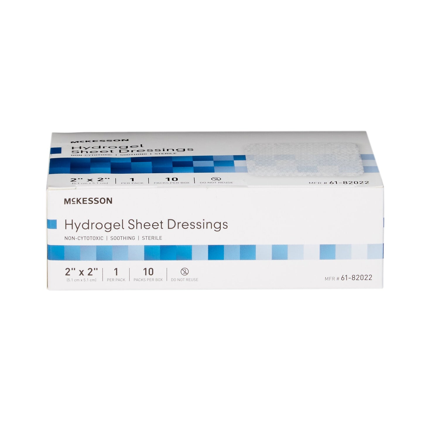 DRESSING, HYDROGEL SHEET STR LF 2X2 (10/BX 4BX/CS)