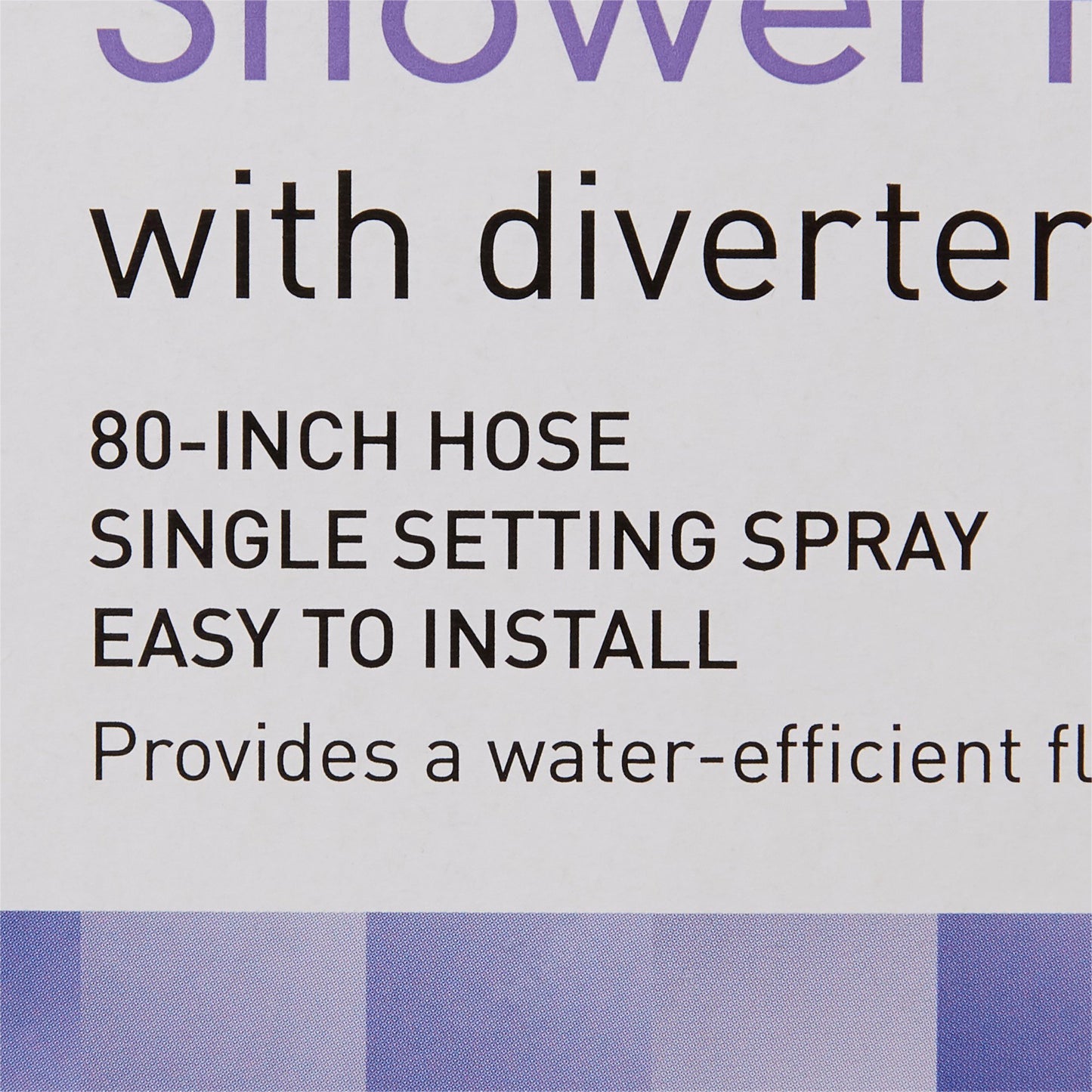 SHOWER, HAND HELD W/DIVERTER VALVE (12/CS)