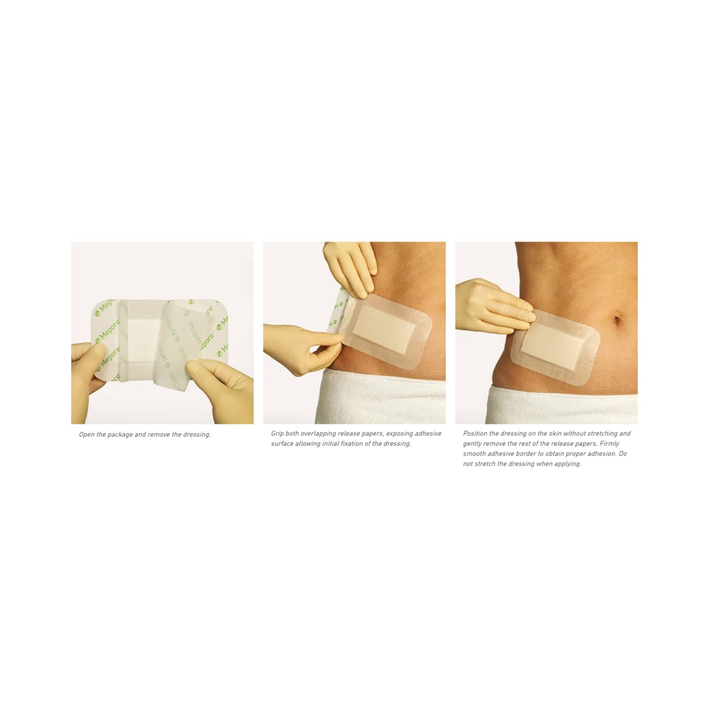 DRESSING, ADH MEPORE PRO VISCOSE 3.6"X4"(40/BX 8BX