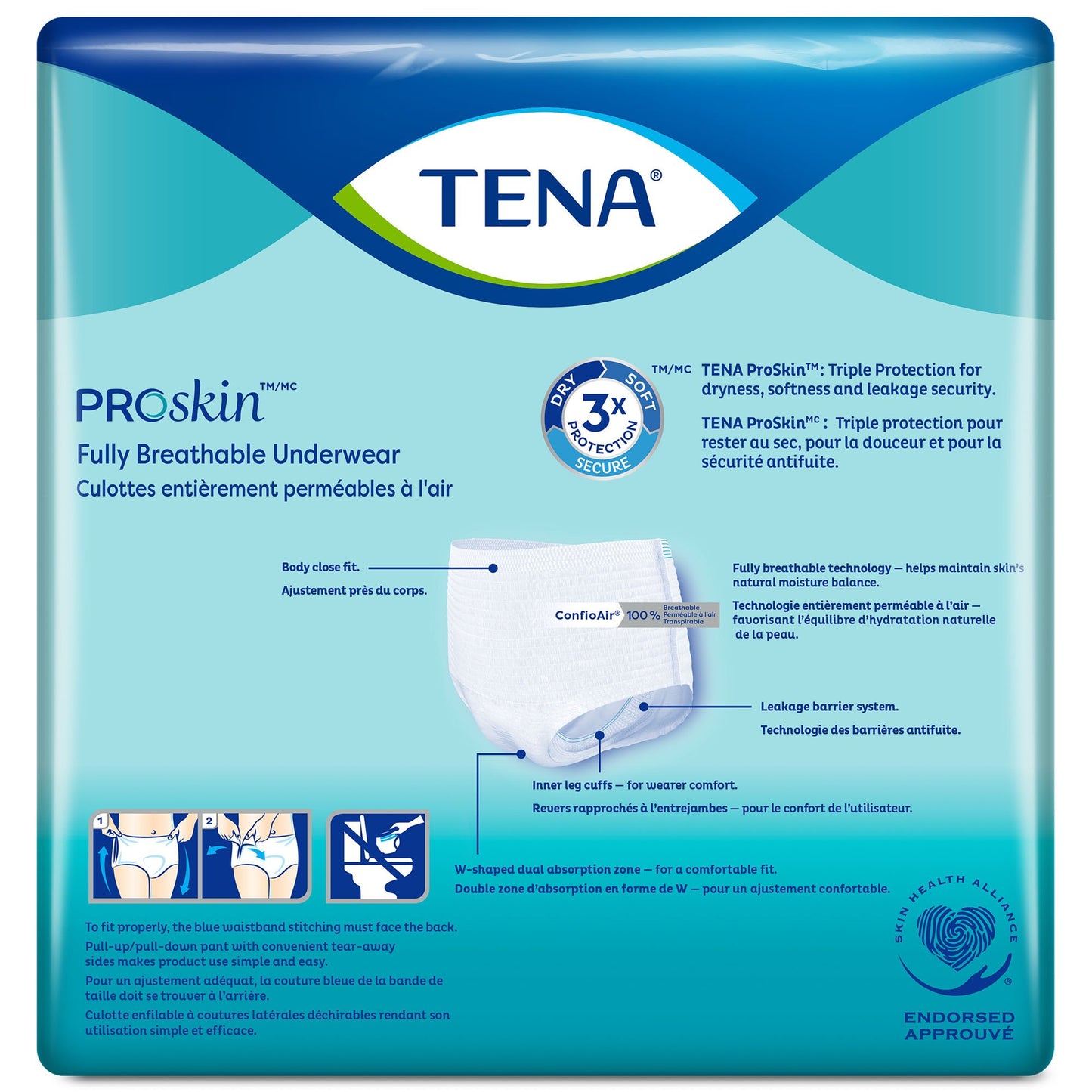 UNDERWEAR, TENA EXTRA PROTECTIVE MED (16/BG 4 BG/CS)