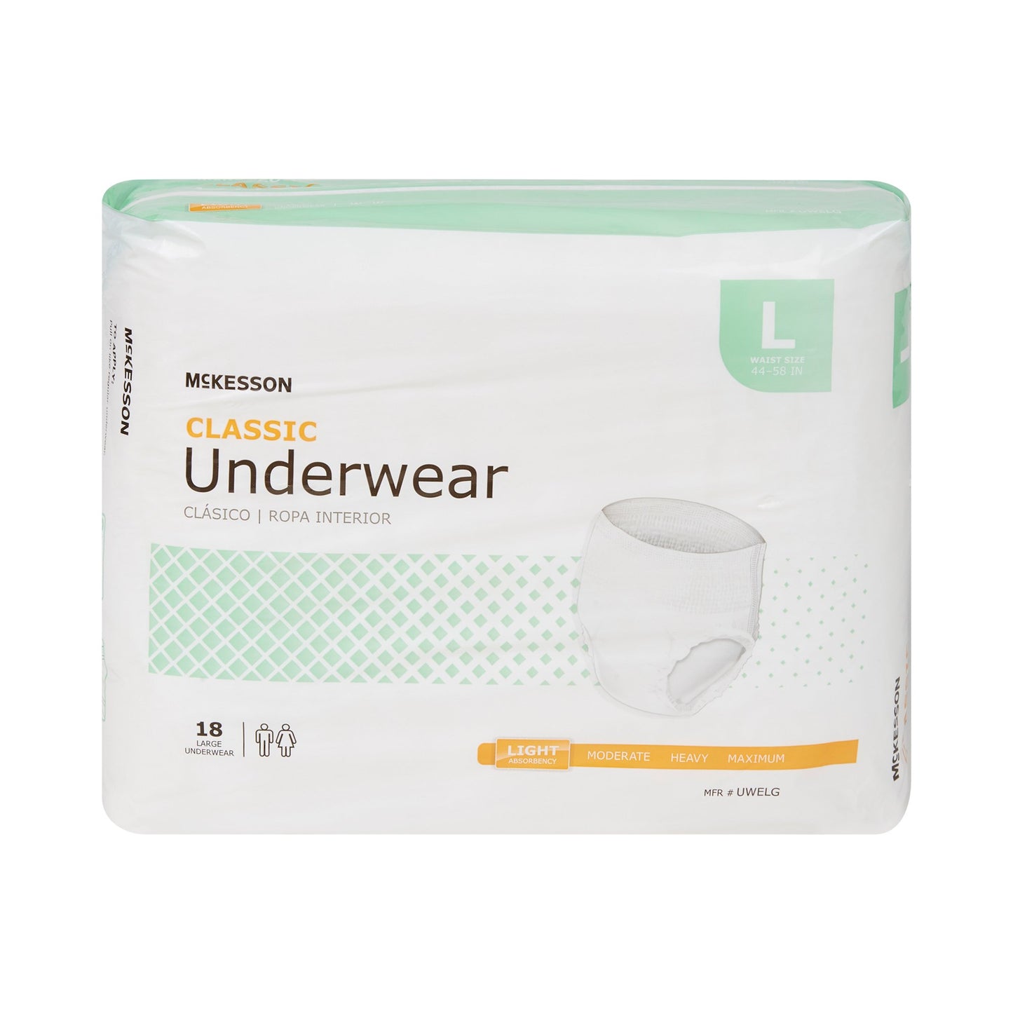 UNDERWEAR, CLASSIC LG 44-58 (18/BG 4BG/CS)
