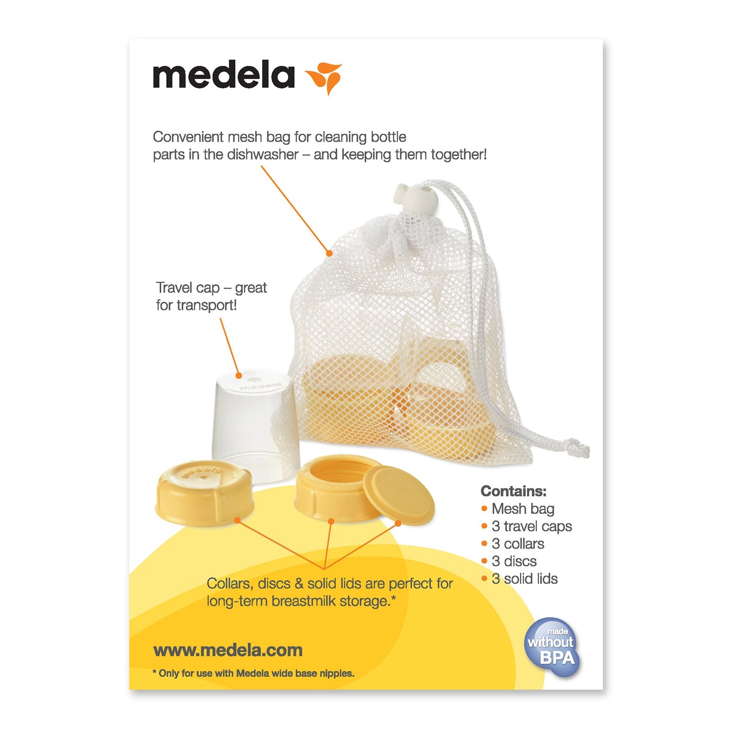 ACCESSORIES, BOTTLE BREASTMILKW/MESH BAG (6/CS)