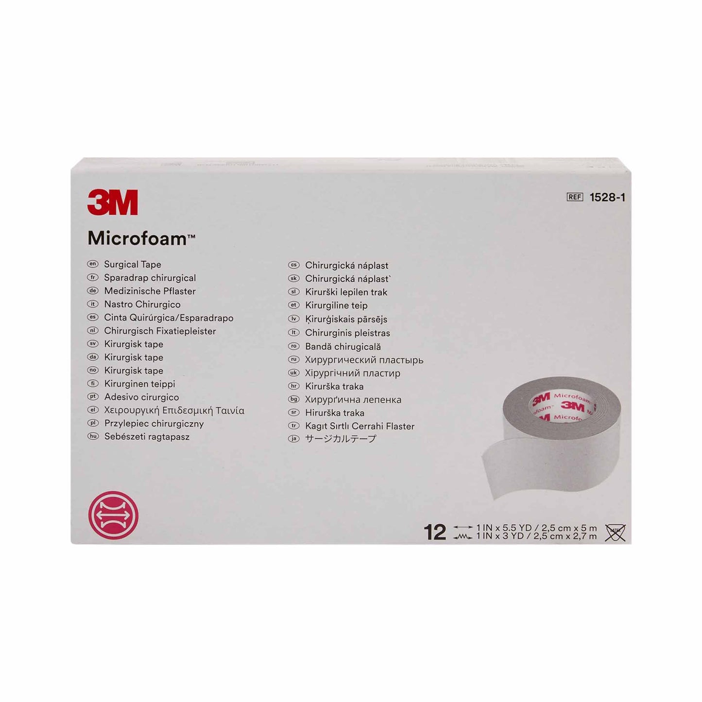 TAPE, ADHSV FOAM 1"X5 1/2YDS (12/BX) 3M
