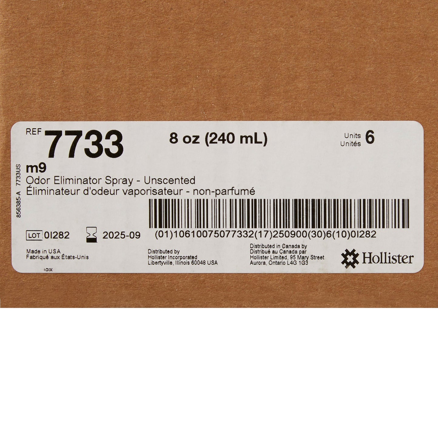 DEODORIZER, SPRAY UNSCNTD M9 8OZ (6/BX)