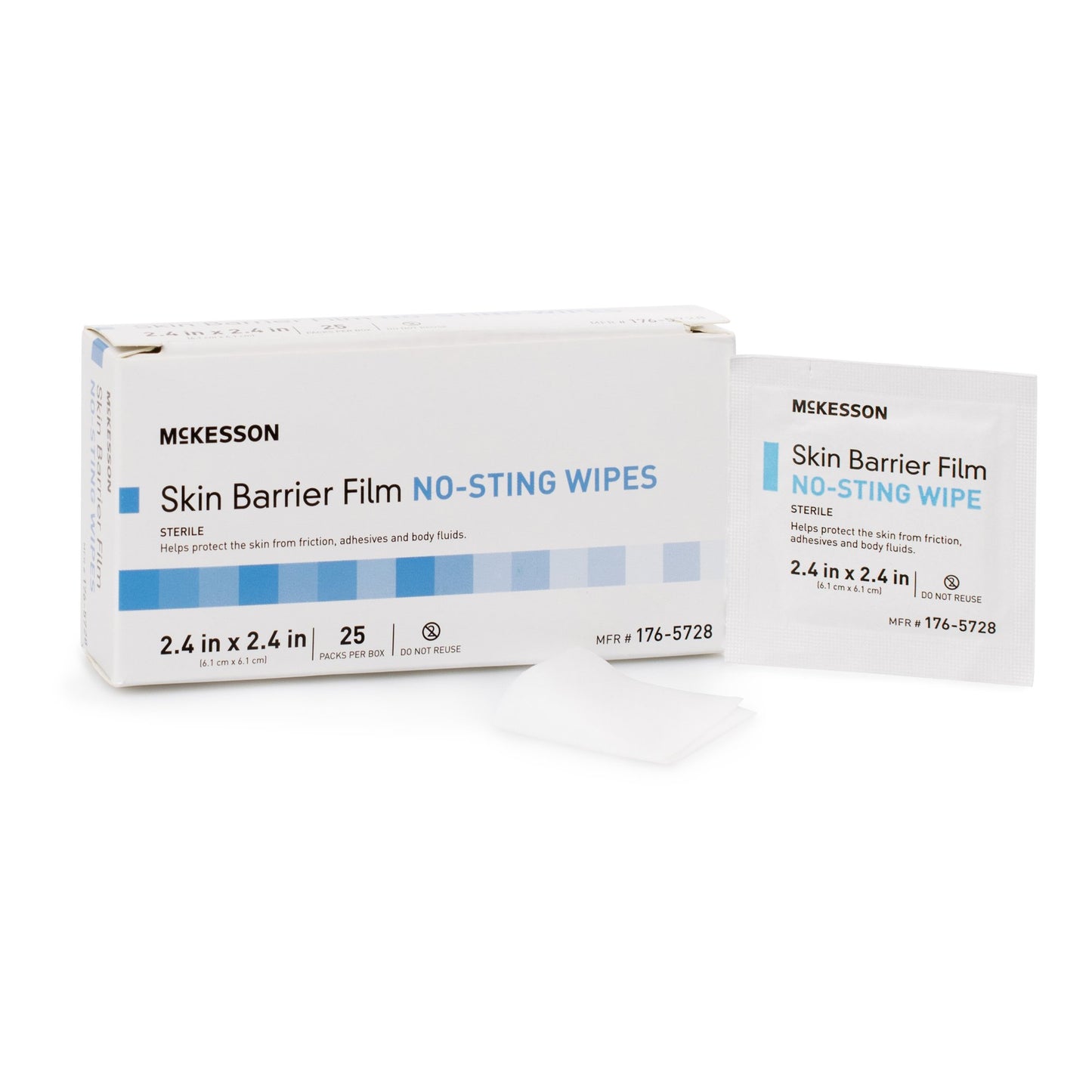 WIPE, SKIN BARRIER FILM NO STING (25EA/BX 100BX/CS)