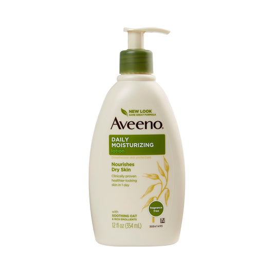 LOTION, AVEENO MOISTURE W/PUMP12OZ (12/CS) J&JOTC
