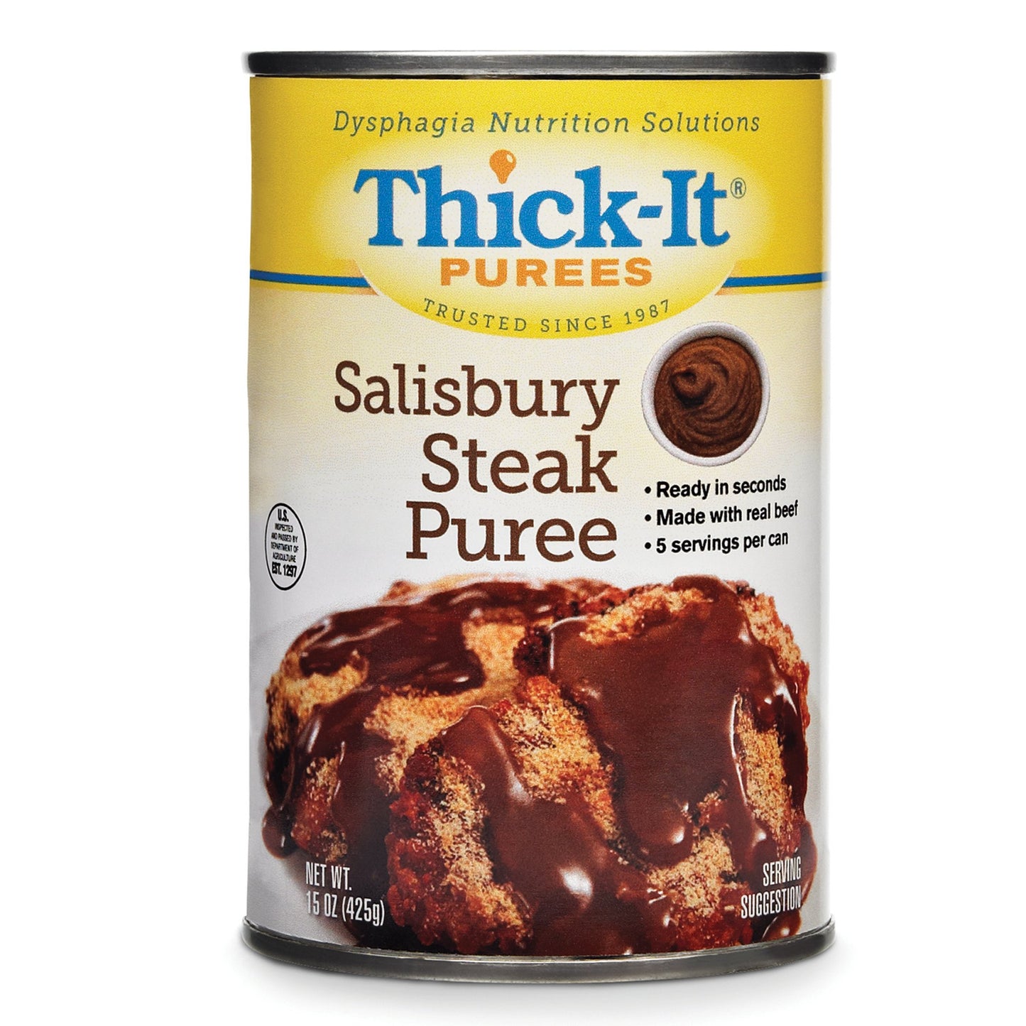 THICK-IT, PUREE SALISBURY STEAK 15OZ (12/CS)