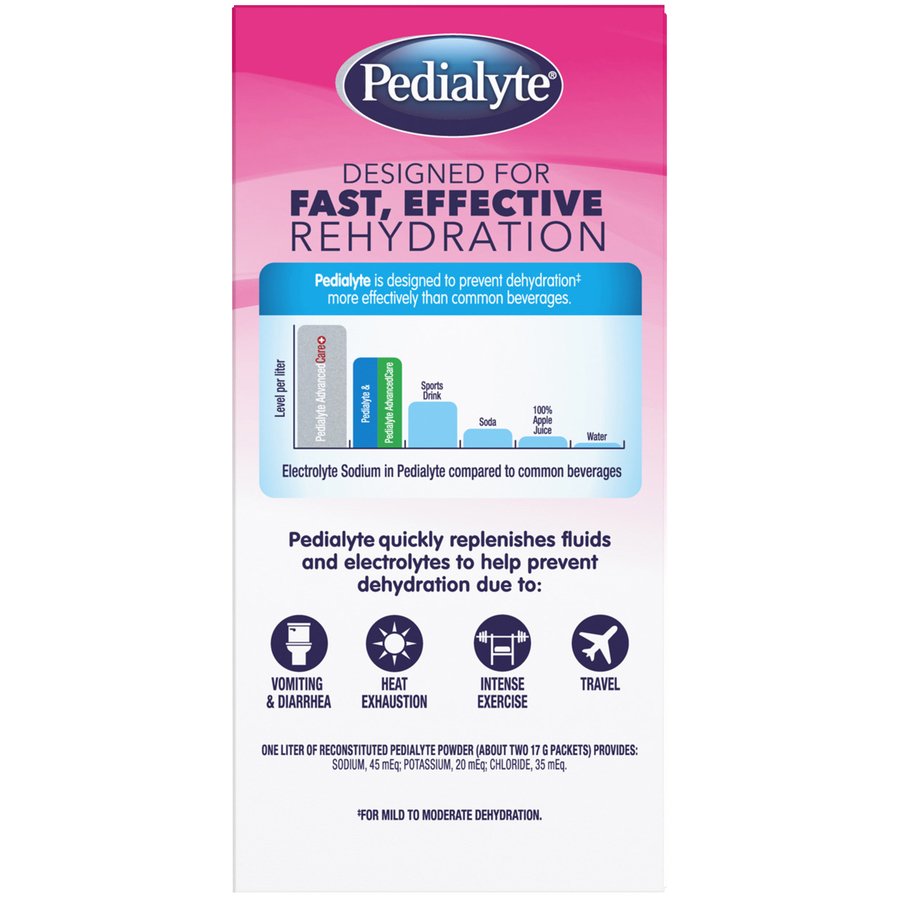 PEDIALYTE, PDR STRAWBERRY LEMONADE 17GM (6/PK 6PK/CS)