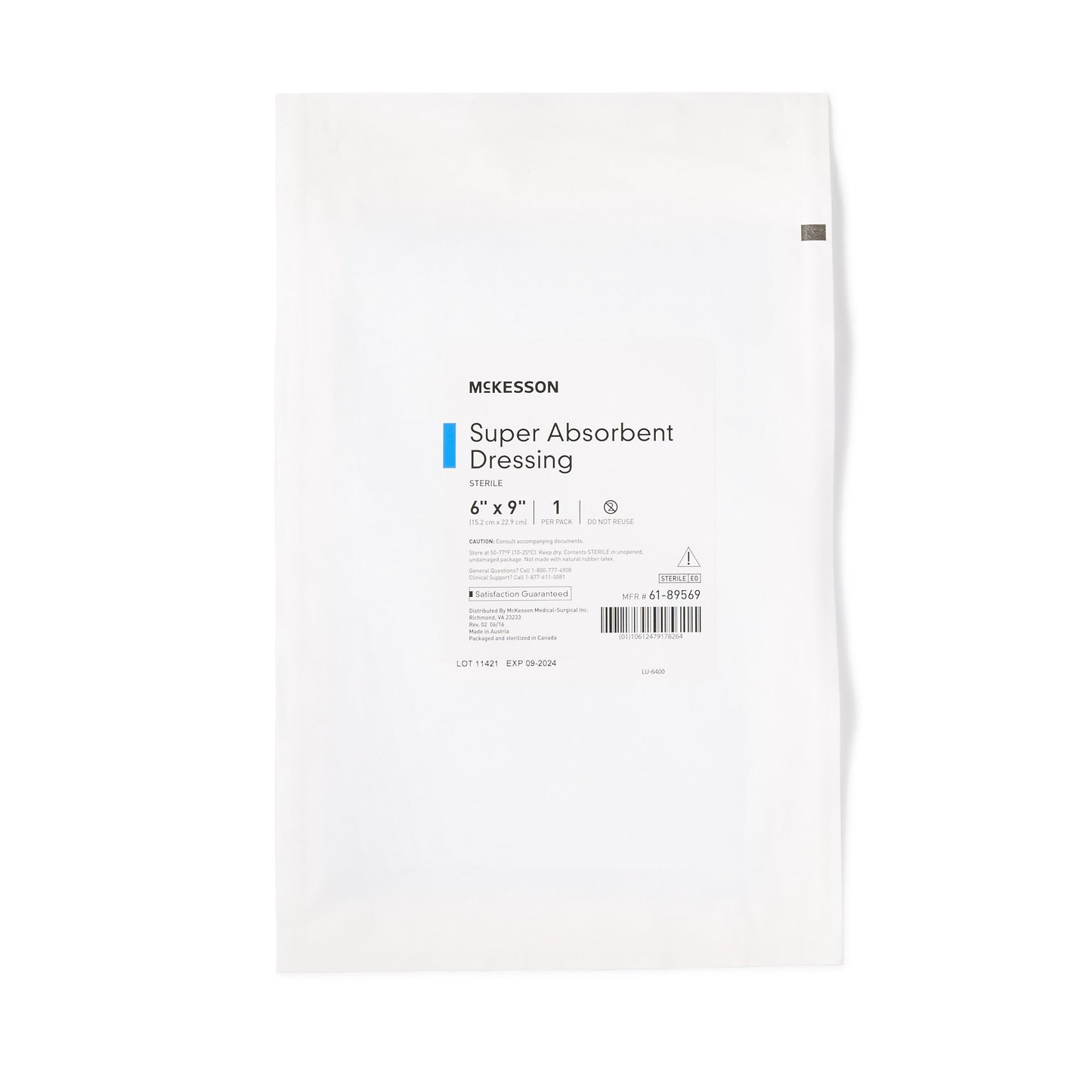 DRESSING, XTRASORB STR 6"X9" (10/BX)