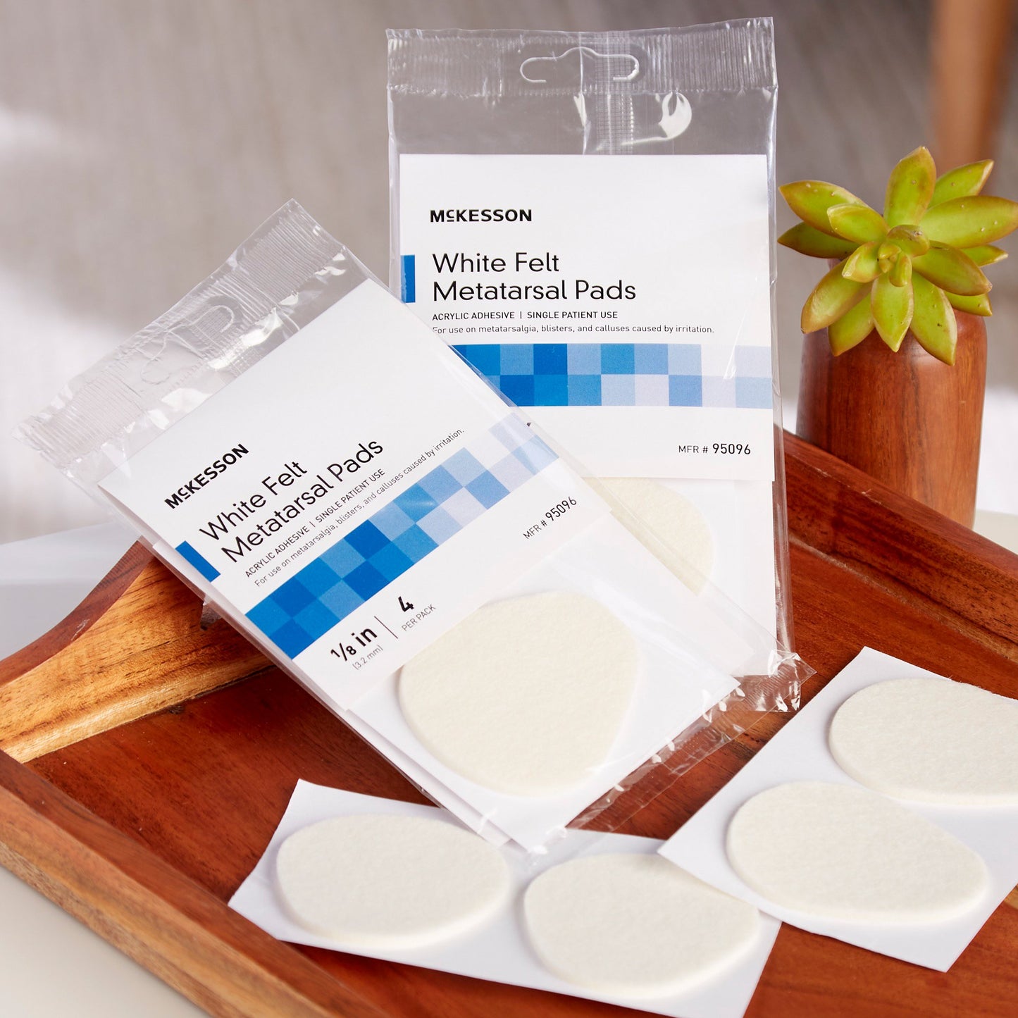 PEDI-PAD #106L 1/8" ADH FELT R(4/PK 48PK/CS)