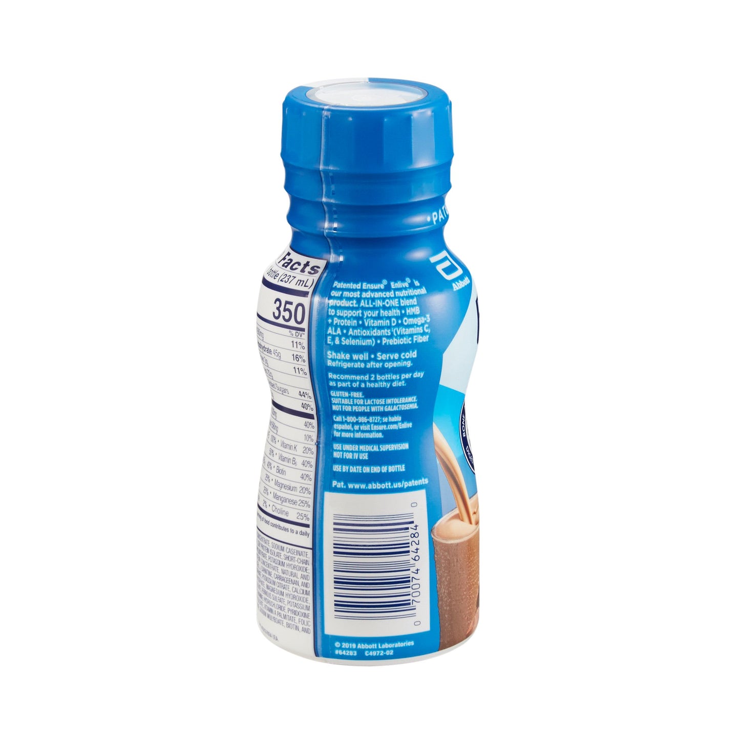 ENSURE, ENLIVE CHOCOLATE 8OZ BOTTLE (24/CS)
