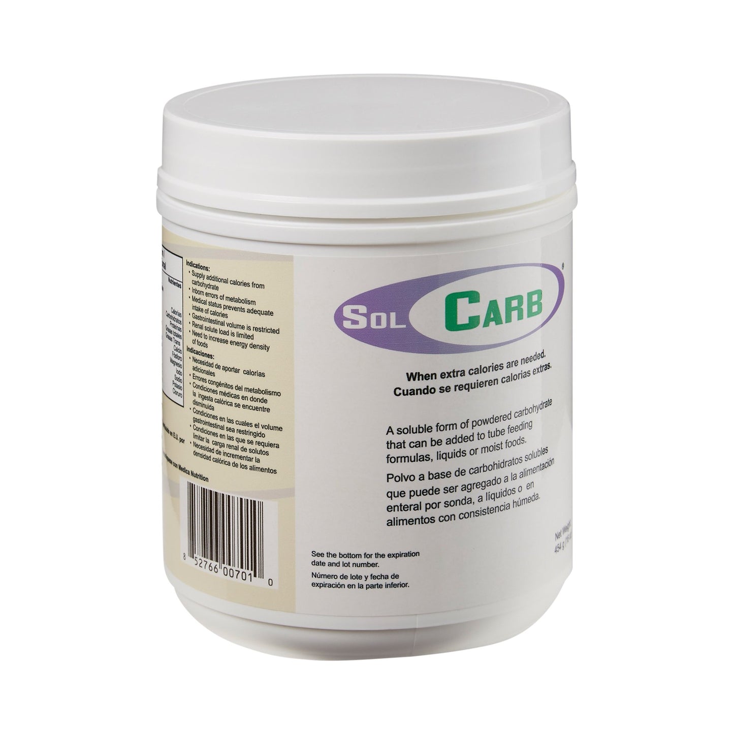POWDER, SOLCARB CARBOHYD 454GMJAR (6/CS)