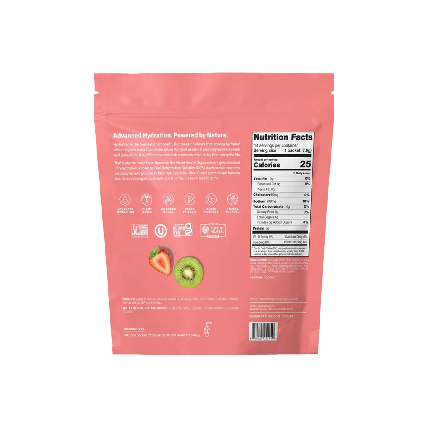SUPPLEMENT, ELECTROLYTE MIX STRAWBERRY KIWI (14/PK 12PK/CS)