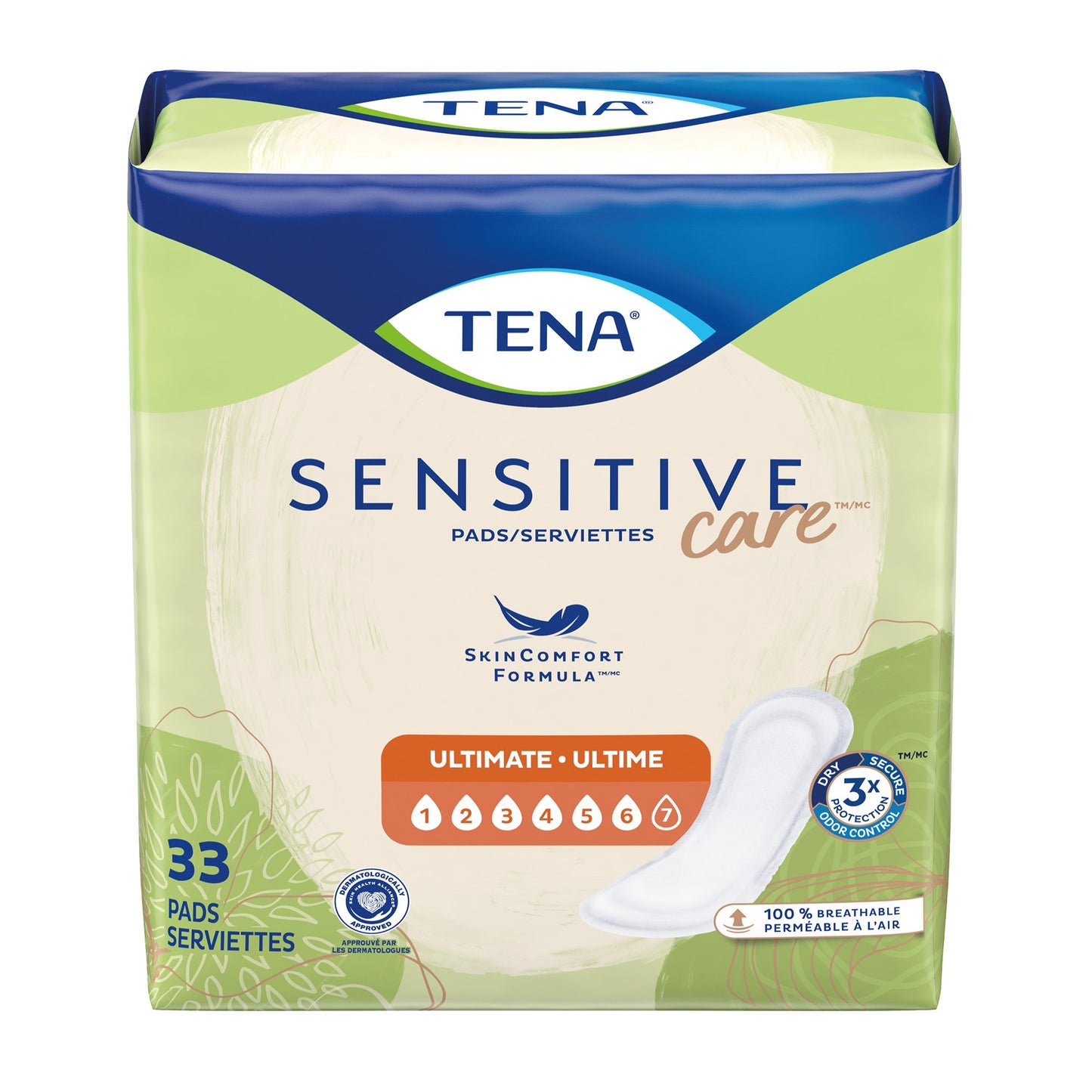 PAD, INCONT TENA SENSATIVE CARE ULTIMATE (33/BG 3BG/CS)