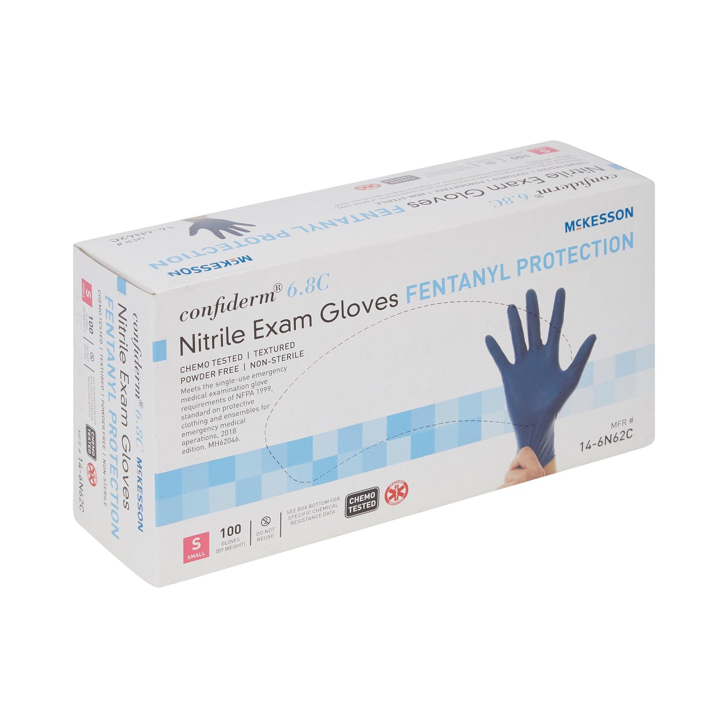 GLOVE, EXAM NTRL SM N/S CHEMO 6.8C (100/BX 10BX/CS)
