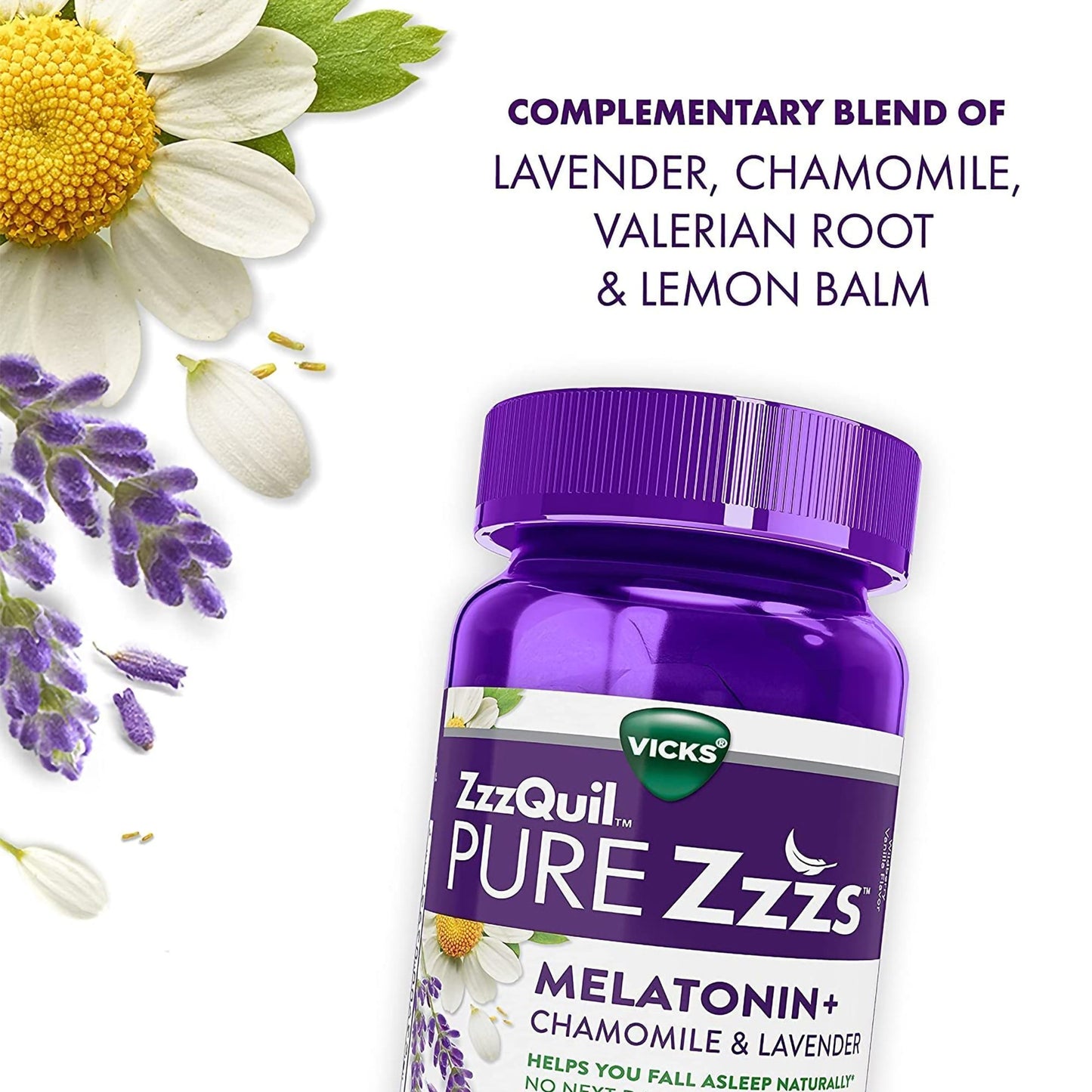 ZZZQUIL, GUMMIES MELATONIN+CHAMOMILE LAV (24/BT)