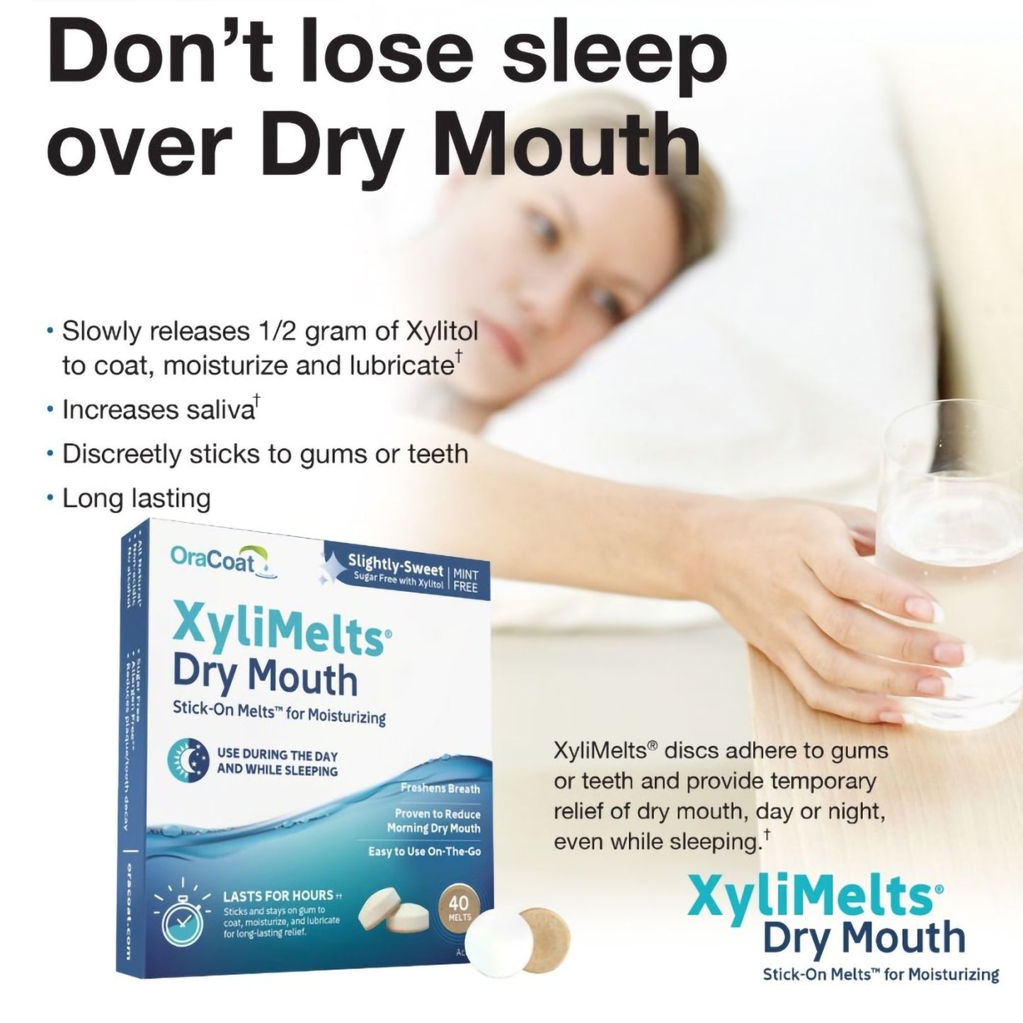 XYLIMELTS, DISC DRY MOUTH 550MG (40/CT)