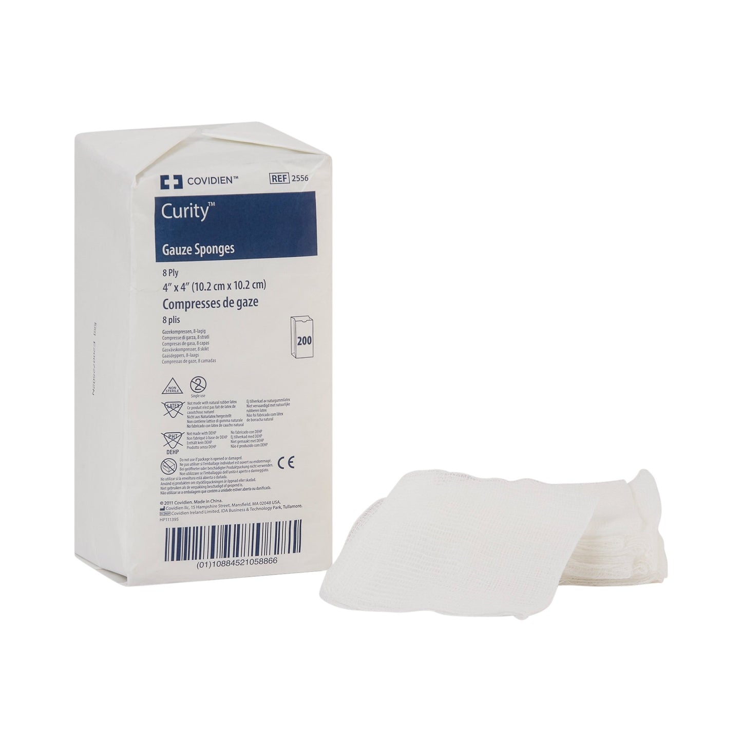 SPONGE, GAUZE 8PLY 4"X4" (200/BG)