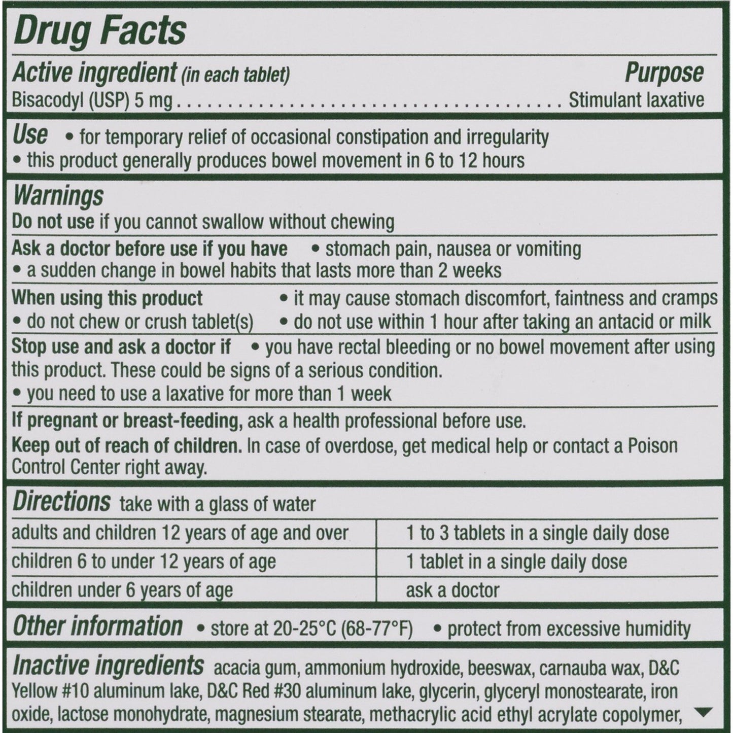 DULCOLAX, TAB 5MG (25/BT)