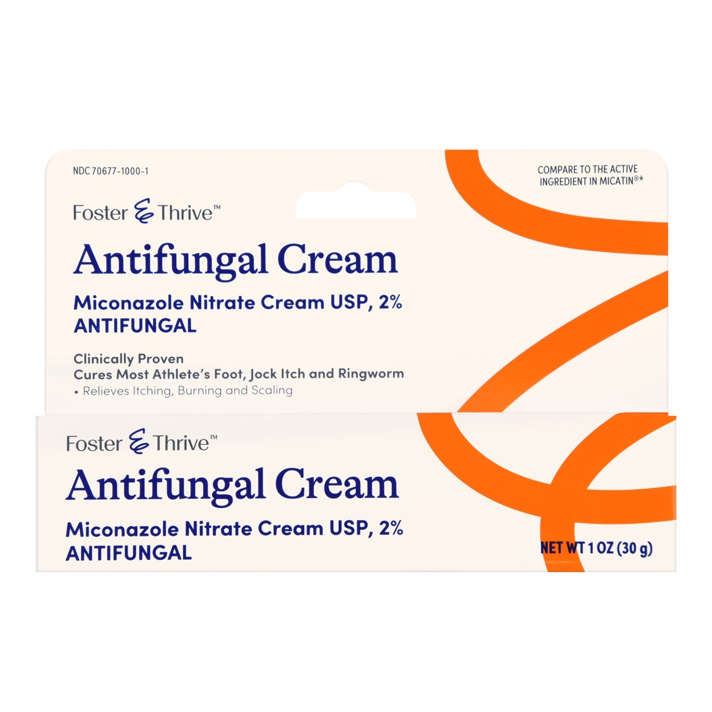MICONAZOLE NITRATE, FOOT CRM ANTIFUNGAL FT 2% 1OZ