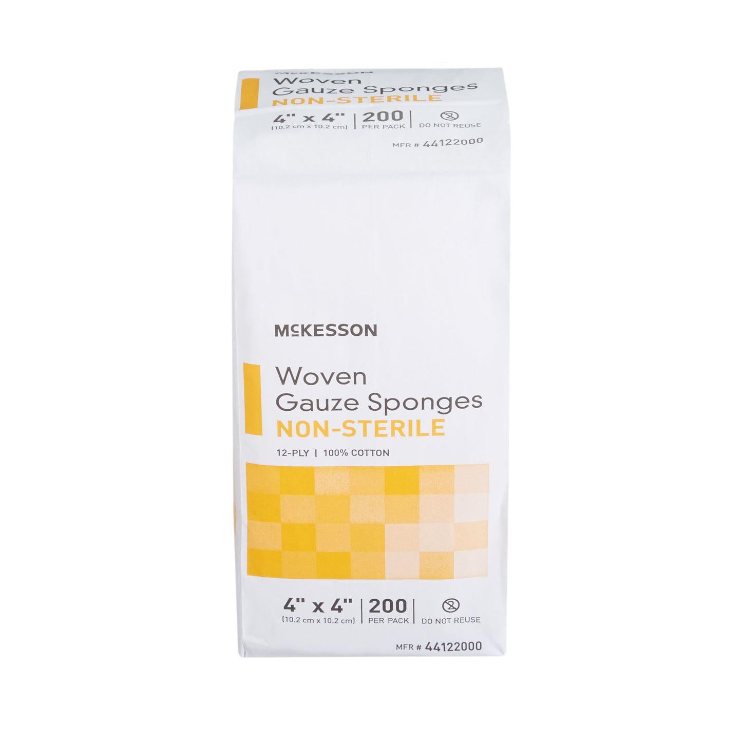 SPONGE, GAUZE 12PLY N/S 4"X4" (200/PK 10PK/CS)