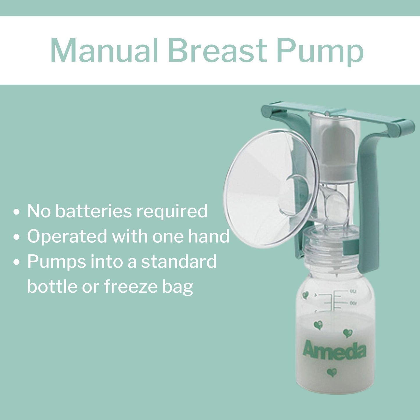 PUMP KIT, BREAST MANUAL HOSP DISCHARGE (34/CS)