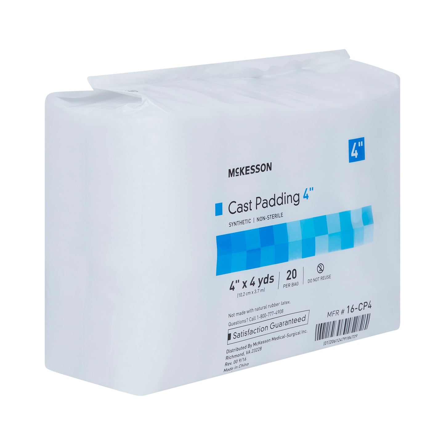 PADDING, CAST SYN 4"X4YDS (20RL/BG 4BG/CS)