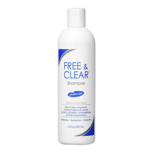 SHAMPOO, FREE & CLEAR 12OZ (1/EA)