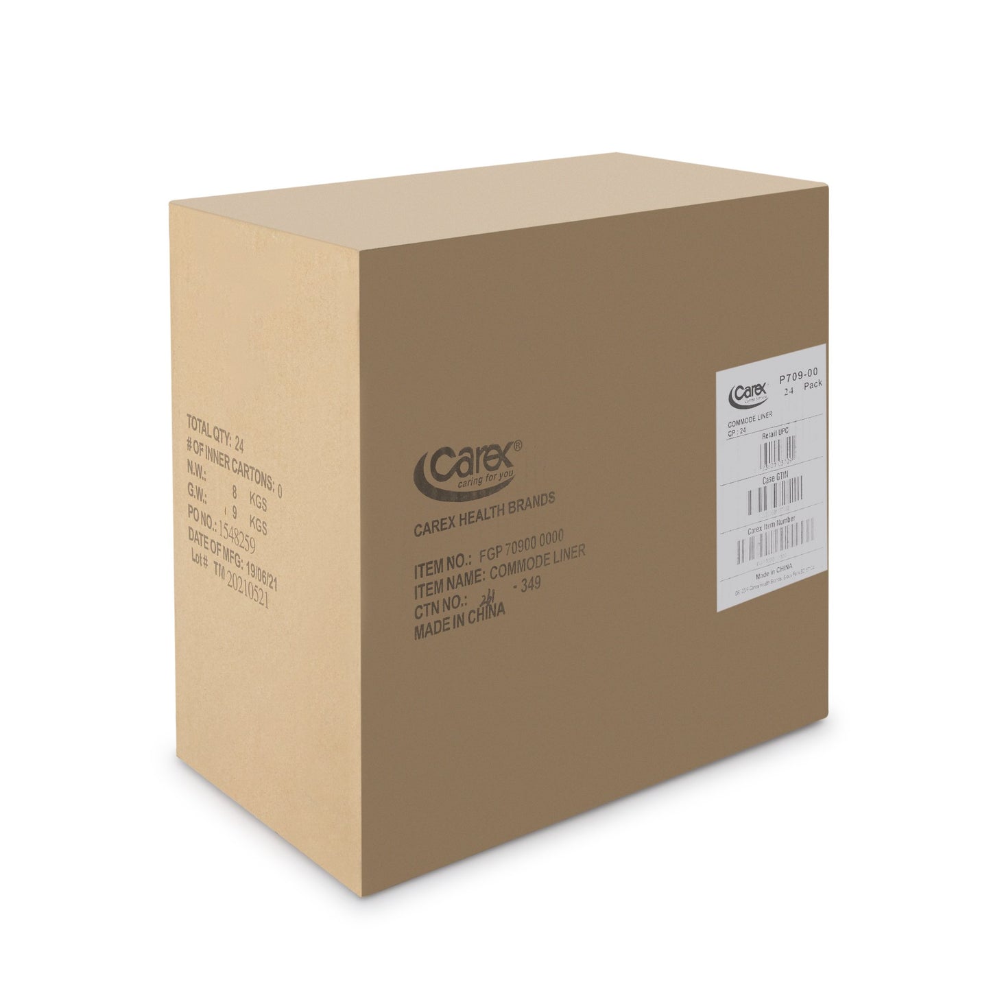 LINER, COMMODE (7/BX 24BX/CS) CAREXH