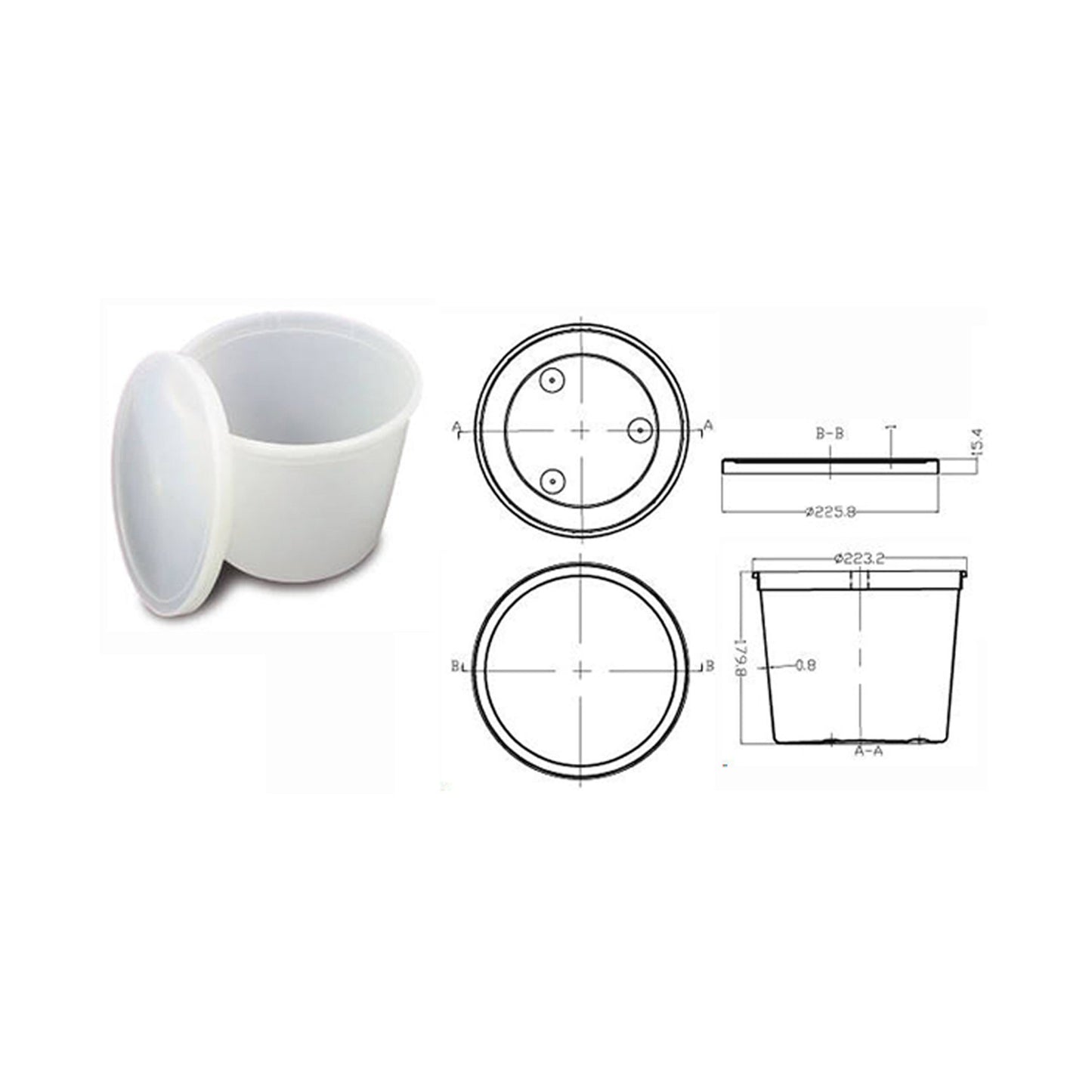 CONTAINER, PATHOLOGY W/LID 174OZ (25/CS)