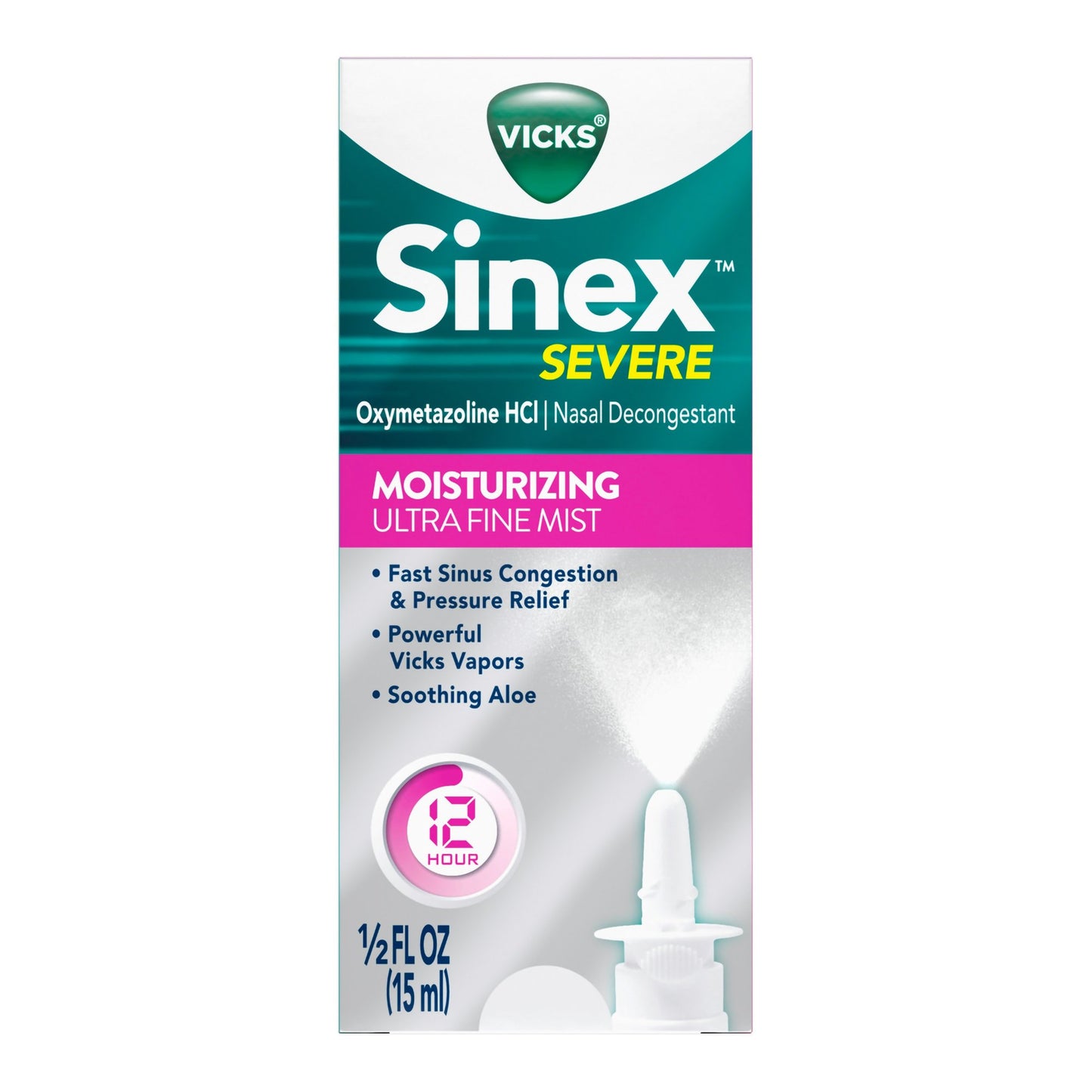 SINEX SEVERE, SPR NASAL DECONGESTANT 0.5OZ